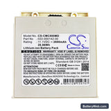 COMEN NC8 Replacement Battery, 11.1V, 2600mAh, Li-ion 3