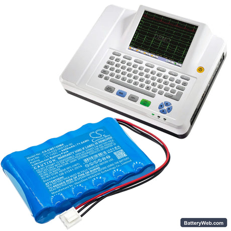 COMEN CM-1200A ECG Replacement Battery, 11.1V, 6400mAh, Li-ion 6