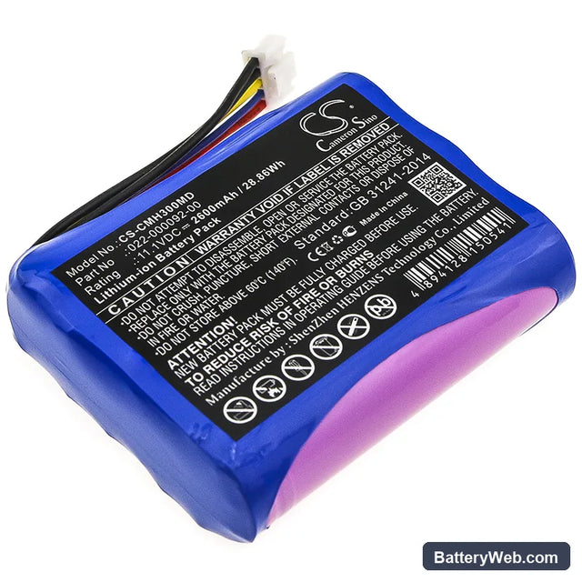 COMEN H3 Replacement Battery, 11.1V, 2600mAh, Li-ion 1