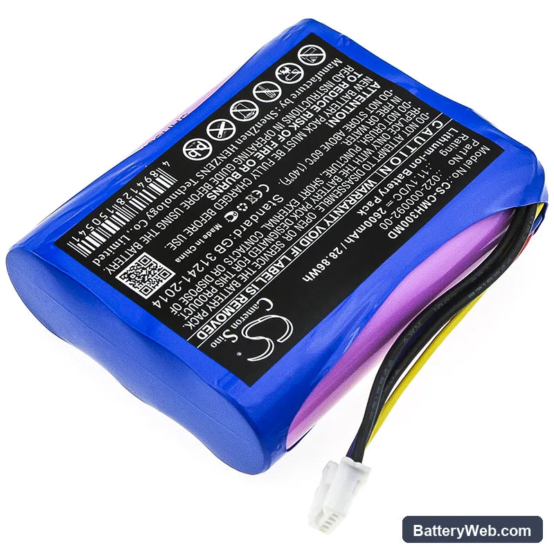 COMEN H3 Replacement Battery, 11.1V, 2600mAh, Li-ion 2