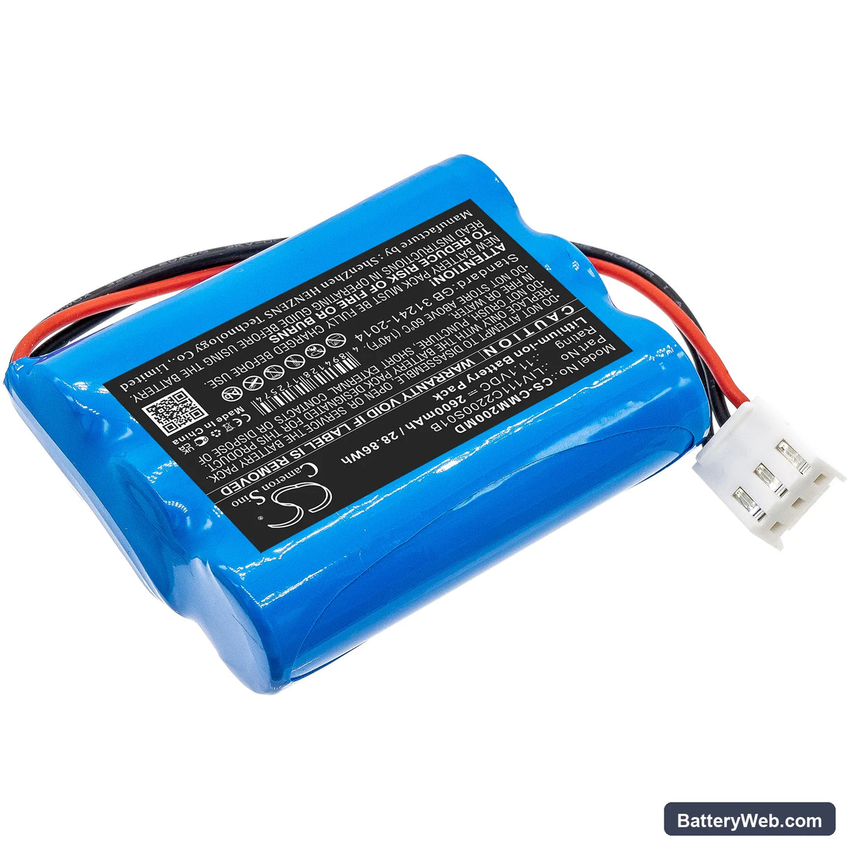 COMEN M2000A Replacement Battery, 11.1V, 2600mAh, Li-ion 2
