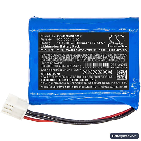 COMEN C11 Replacement Battery, 11.1V, 3400mAh, Li-ion 3