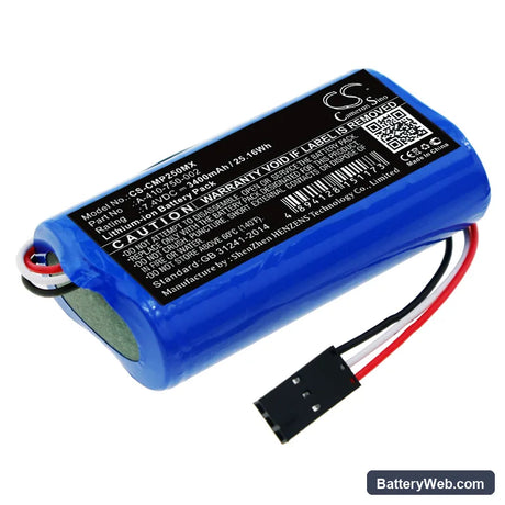COSMED Pony FX NTA2531 Replacement Battery, 7.4V, 3400mAh, Li-ion 1