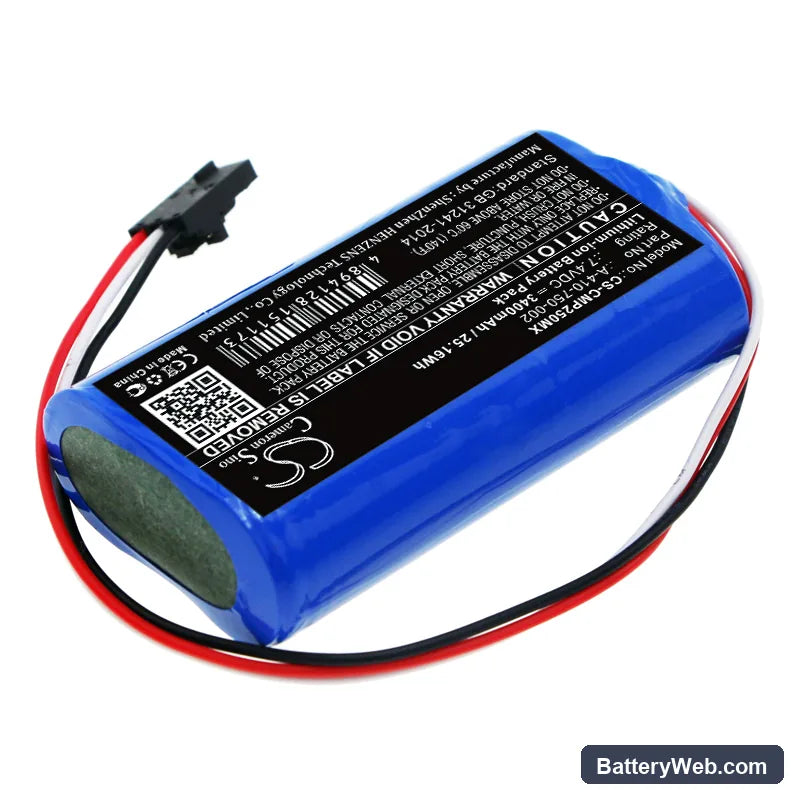 COSMED Pony FX NTA2531 Replacement Battery, 7.4V, 3400mAh, Li-ion 2
