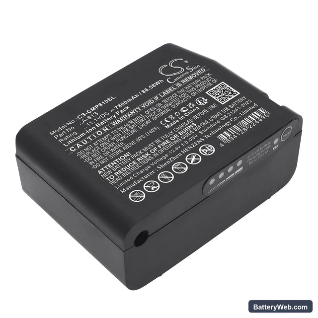 Comptyco A-81S Fusion Splicer Replacement Battery, 11.1V, 7800mAh, Li-ion 1