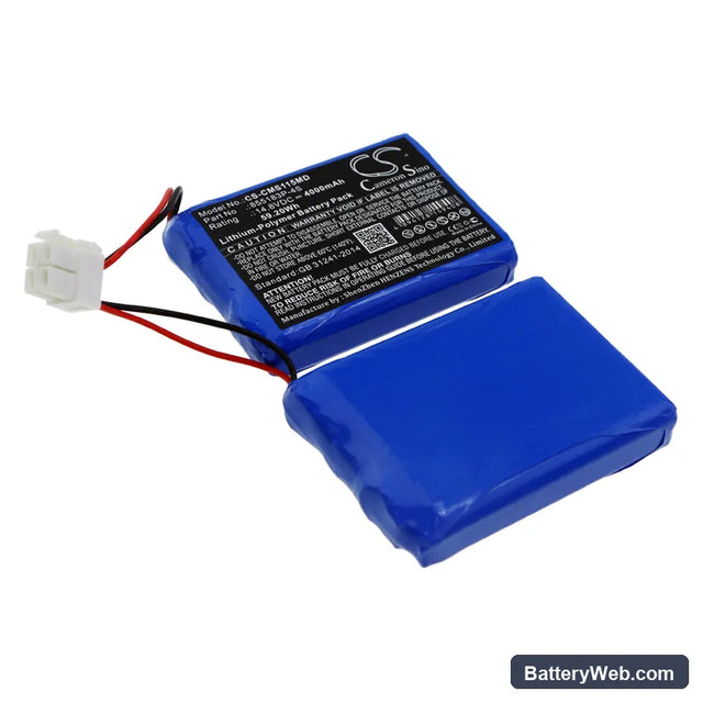 Kangtai ECG-1200 Replacement Battery, 14.8V, 4000mAh, Li-Polymer 1