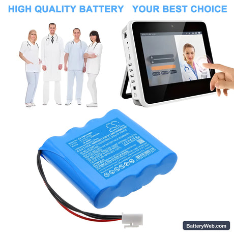 CONTEC HMS7500 Replacement Battery, 7.4V, 5200mAh, Li-ion 6