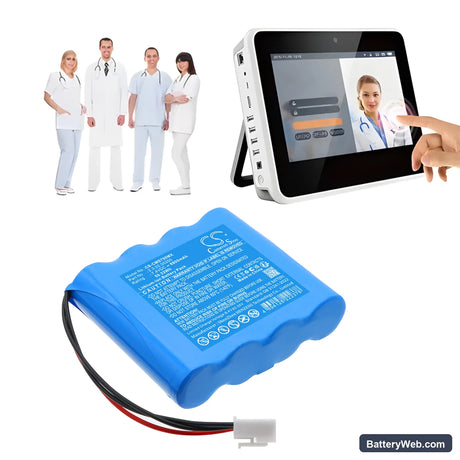 CONTEC HMS7500 Replacement Battery, 7.4V, 6800mAh, Li-ion 6