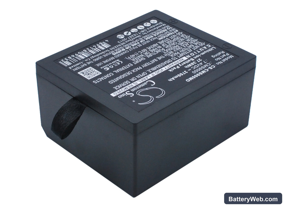 Trismed VITAPIA7000K (Type7012K) Replacement Battery, 7.4V, 3700mAh, Li-ion 2