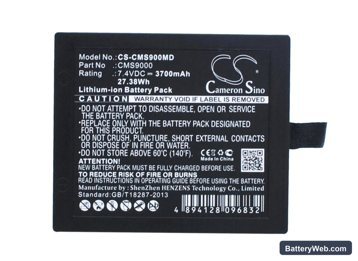 Trismed VITAPIA7000K (Type7012K) Replacement Battery, 7.4V, 3700mAh, Li-ion 5