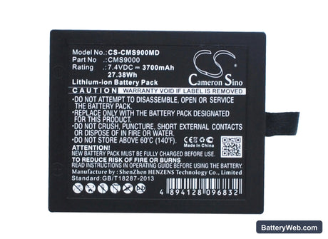 Trismed VITAPIA7000K (Type7012K) Replacement Battery, 7.4V, 3700mAh, Li-ion 5