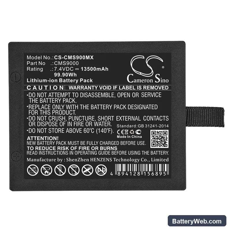 DHRM DHR930D Replacement Battery, 7.4V, 13500mAh, Li-ion 3