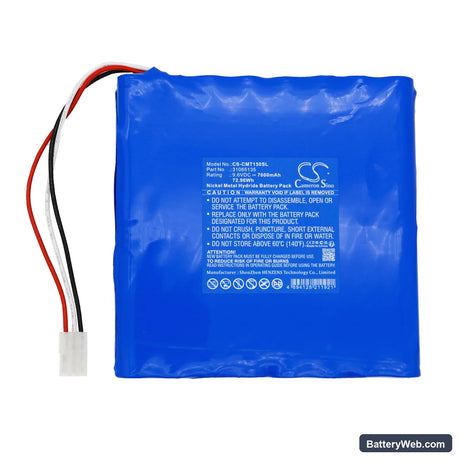 Climet CI-150 Particle Counter Replacement Battery, 9.6V, 7600mAh, Ni-MH 3