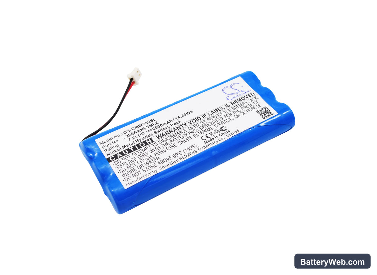 ClearOne Max Replacement Battery, 7.2V, 2000mAh, Ni-MH 1