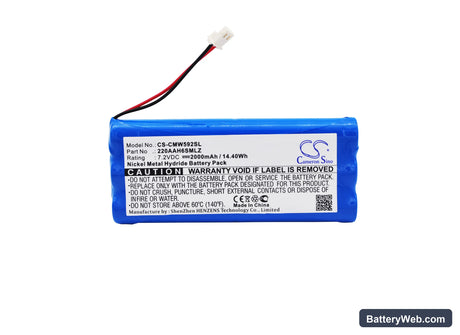 ClearOne Max Replacement Battery, 7.2V, 2000mAh, Ni-MH 5