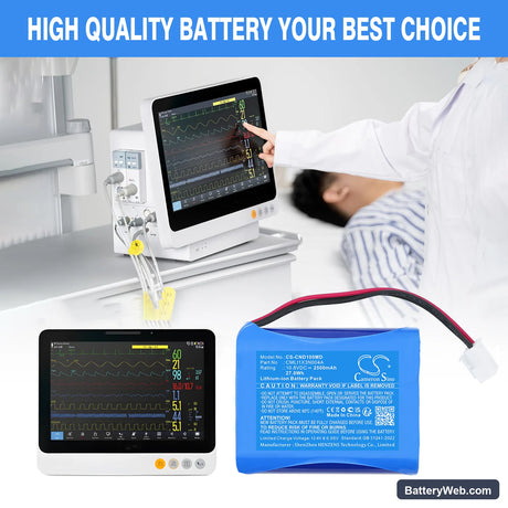 COMEN ND10 Monitor Replacement Battery, 10.8V, 2500mAh, Li-ion 6