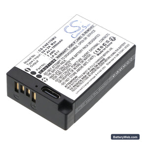 Canon EOS Kiss X8i Replacement Battery, 7.4V, 1000mAh, Li-ion 1