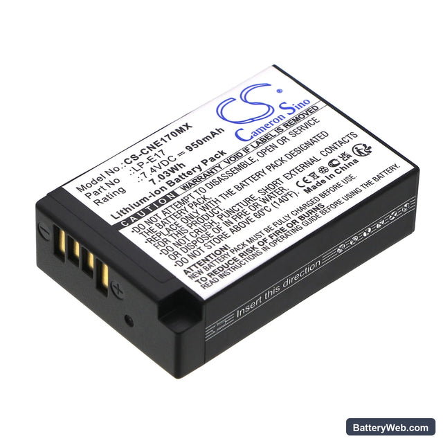 Saramonic VmicLink5 RX+ Replacement Battery, 7.4V, 950mAh, Li-ion 1
