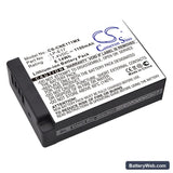 Canon EOS Kiss X8i Replacement Battery, 7.4V, 1100mAh, Li-ion 1