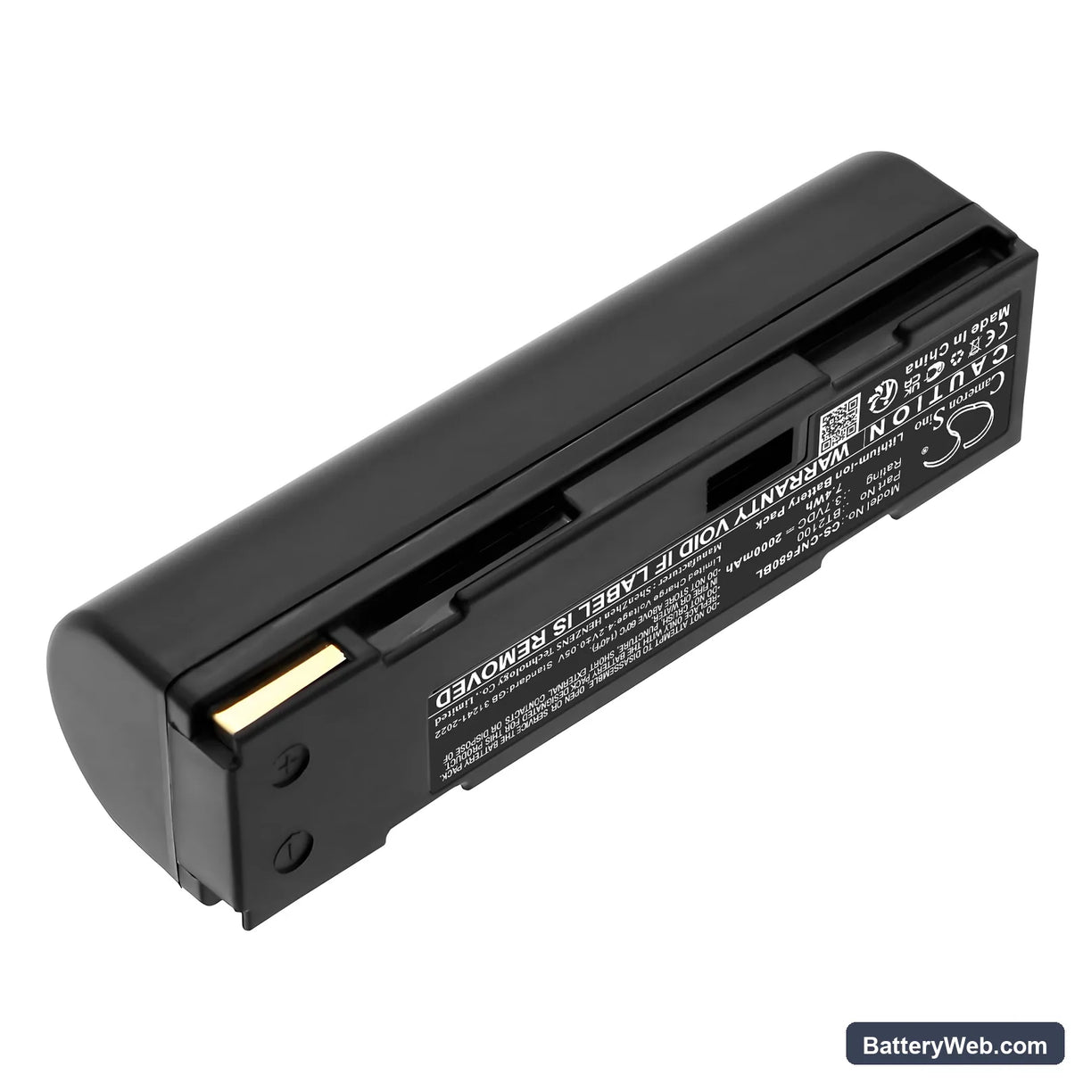 CINO 680BT Replacement Battery, 3.7V, 2000mAh, Li-ion 2