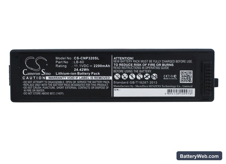 Canon LK-62 Replacement Battery, 11.1V, 2200mAh, Li-ion 5