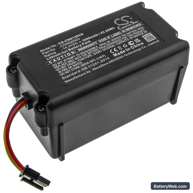 Proscenic 790T Replacement Battery, 14.4V, 3000mAh, Li-ion 1