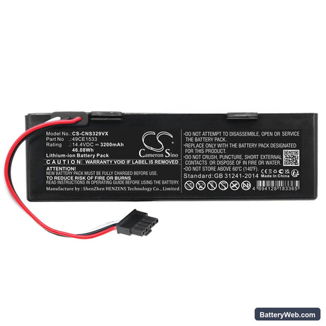 ETA 2228 Navaggio Replacement Battery, 14.4V, 3200mAh, Li-ion 3