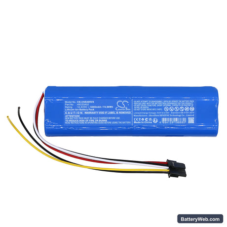 Cecotec Conga 4090 Replacement Battery, 14.4V, 5200mAh, Li-ion 3
