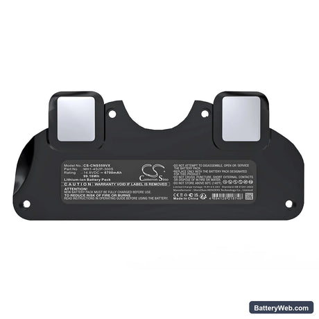 Cecotec Conga 5090 Replacement Battery, 14.8V, 6700mAh, Li-ion 5