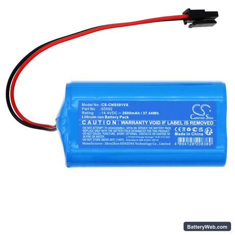 Kyvol Cybovac E20 Replacement Battery, 14.4V, 2600mAh, Li-ion 3