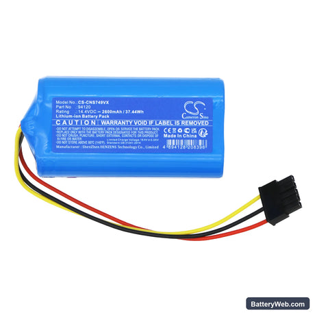 Cecotec Conga 7490 Ultimate Genesis Replacement Battery, 14.4V, 2600mAh, Li-ion 3