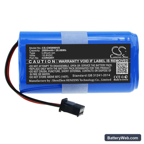Sencor SRV 3150OR Replacement Battery, 10.8V, 2600mAh, Li-ion 3