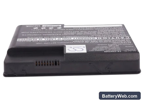 Compaq Presario X1071AP-DQ977A Replacement Battery, 14.8V, 4400mAh, Li-ion 5