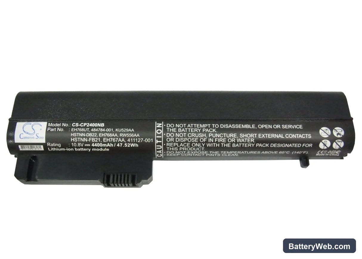 Compaq Business Notebook nc2400 Replacement Battery, 10.8V, 4400mAh, Li-ion 5