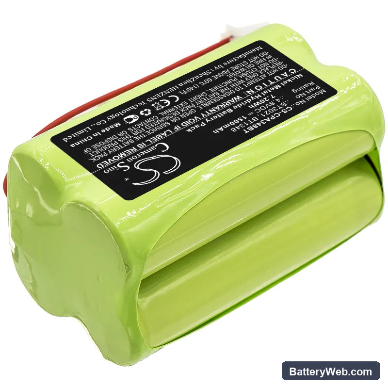 Commpact Secuself Control Panel Replacement Battery, 4.8V, 1500mAh, Ni-MH 2