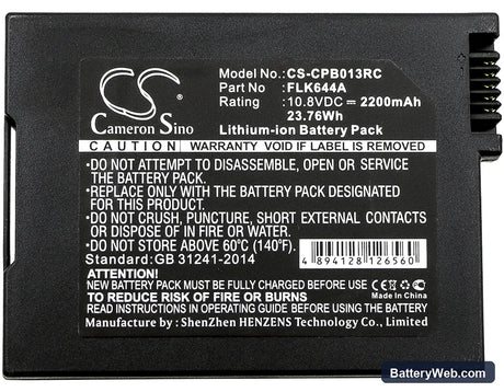 Pegatron DPQ3925 Replacement Battery, 10.8V, 2200mAh, Li-ion 5