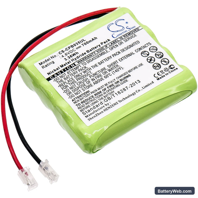 Universel AAA x 4 Replacement Battery, 4.8V, 700mAh, Ni-MH 1