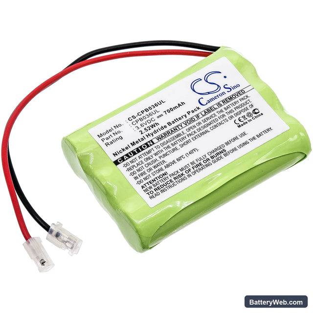 GP Replacement Battery, 3.6V, 700mAh, Ni-MH 1