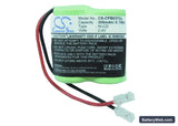 Universal 2/3AA x 2 Replacement Battery, 2.4V, 300mAh, Ni-CD 5