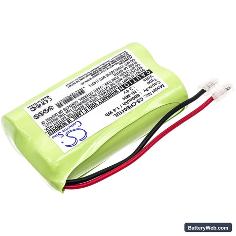 Universal AA x 2 Replacement Battery, 2.4V, 600mAh, Ni-MH 2