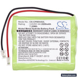 Sanyo CLT880 Replacement Battery, 3.6V, 2000mAh, Ni-MH 3