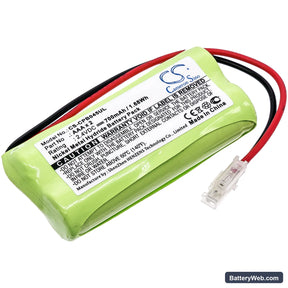 Universal AAA x 2 Replacement Battery, 2.4V, 700mAh, Ni-MH 1