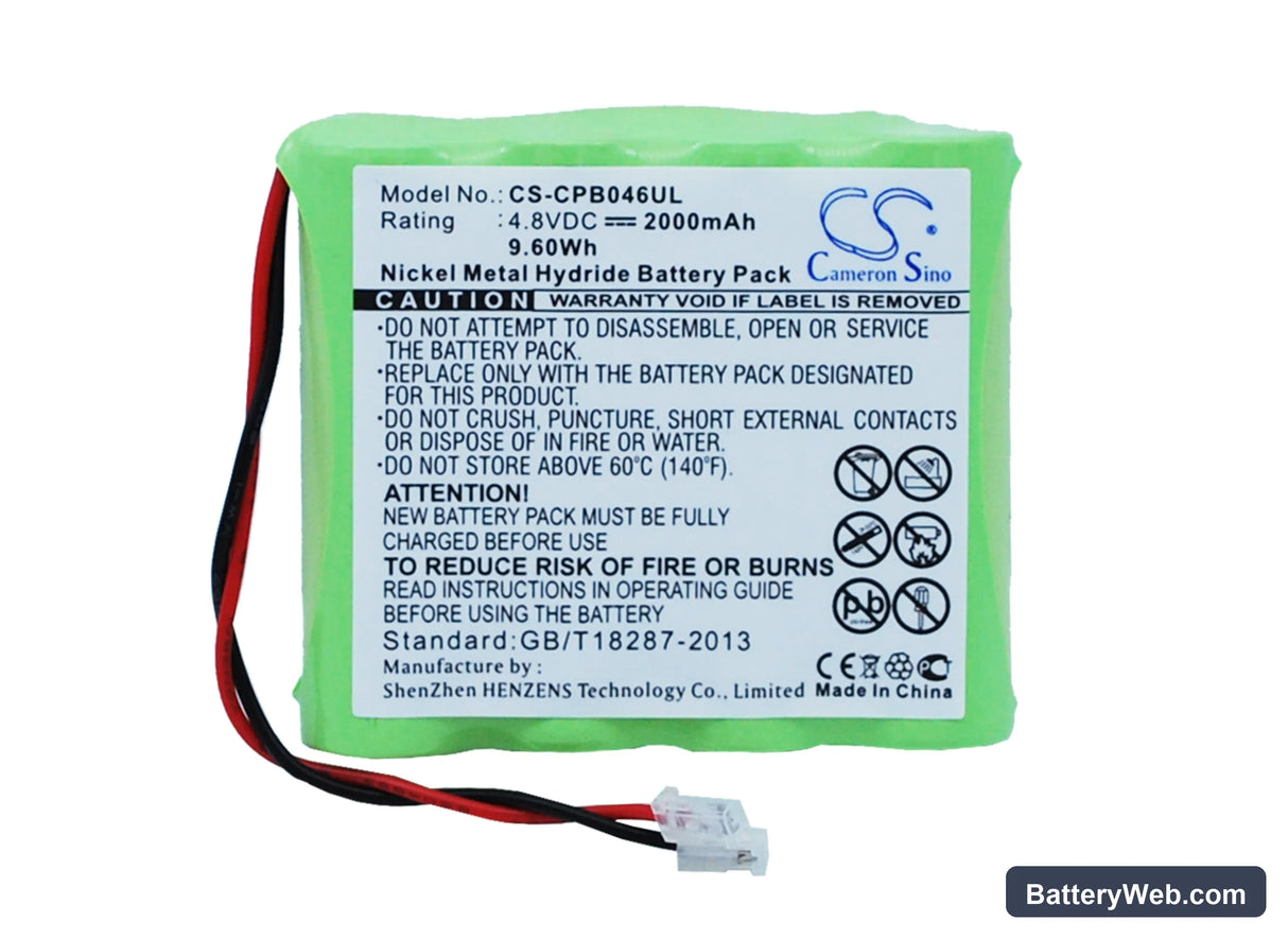 Universel AA x 4 Replacement Battery, 4.8V, 2000mAh, Ni-MH 1