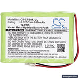 Universel AA x 5 Replacement Battery, 6V, 2000mAh, Ni-MH 3