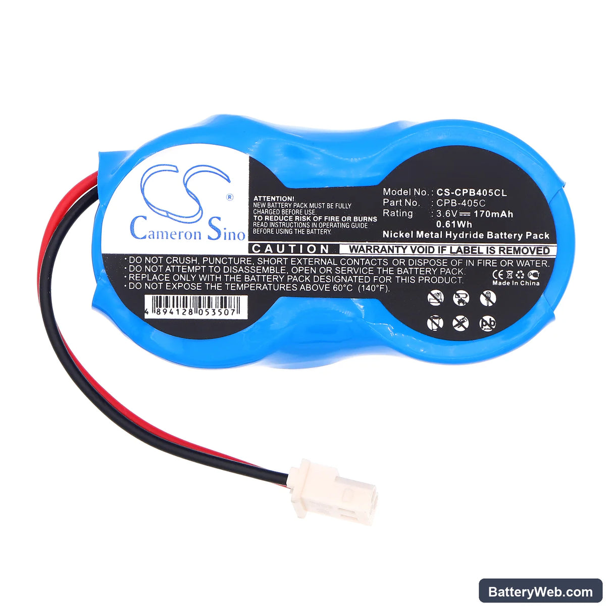 Unisonic TP7087 Replacement Battery, 3.6V, 170mAh, Ni-MH 4