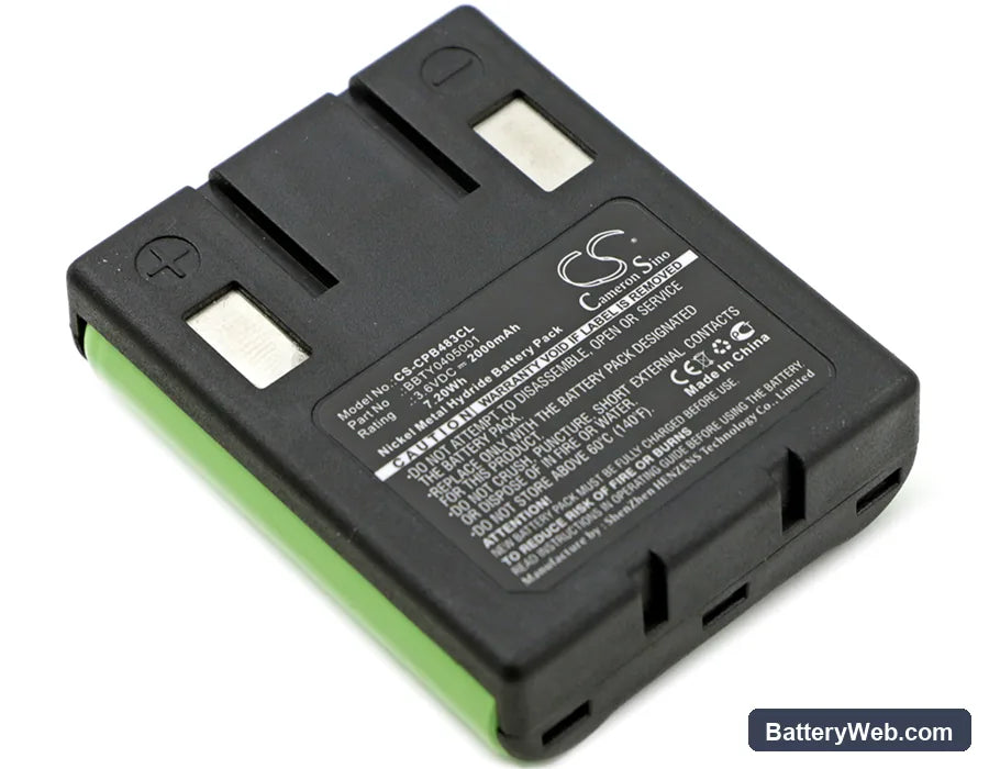 Tele-Phone TEL1215 Replacement Battery, 3.6V, 2000mAh, Ni-MH 1