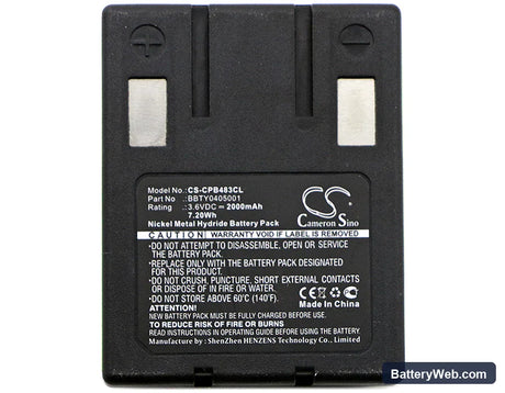 Tele-Phone TEL1215 Replacement Battery, 3.6V, 2000mAh, Ni-MH 5