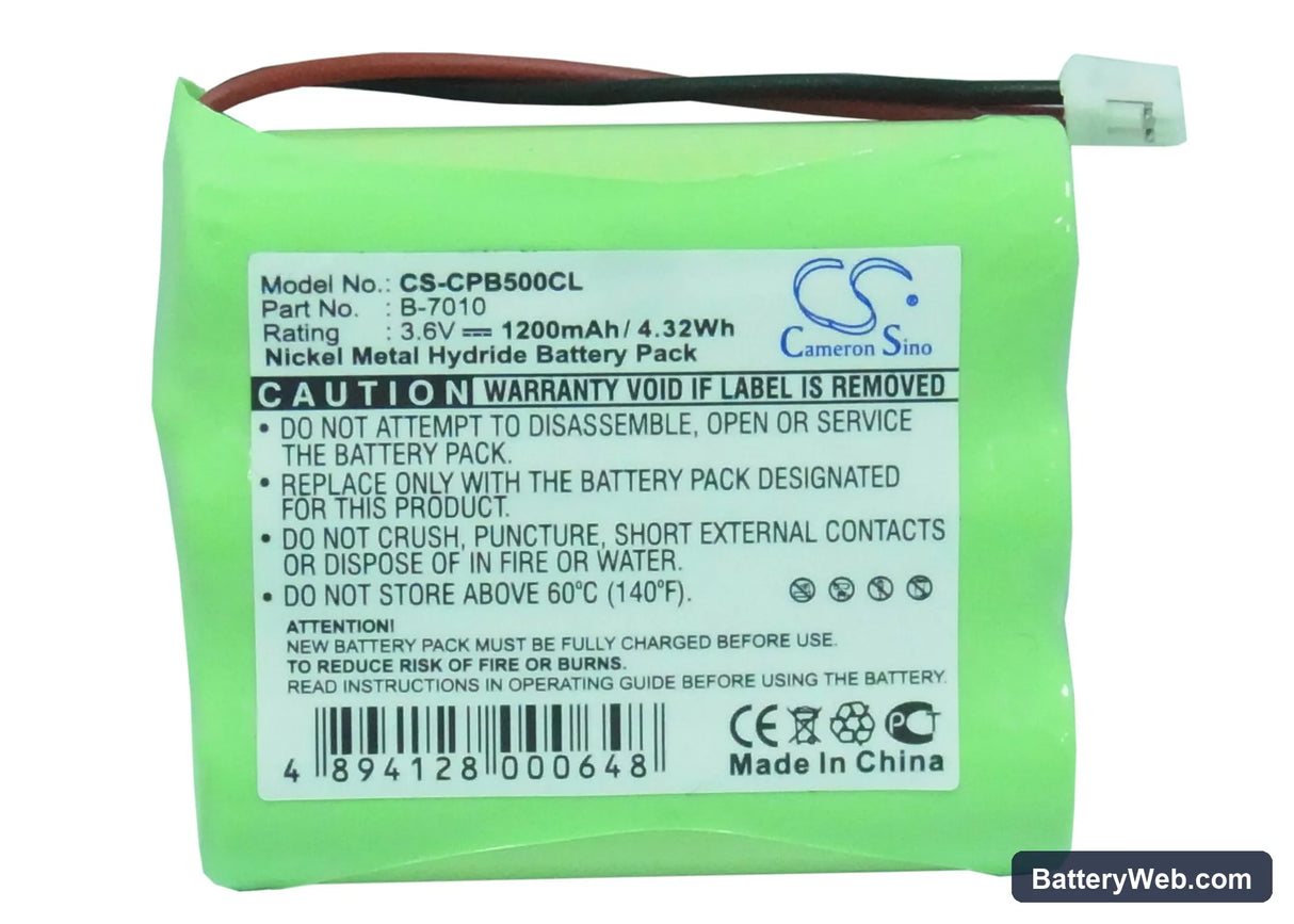 Siemens 240 Replacement Battery, 3.6V, 1200mAh, Ni-MH 5