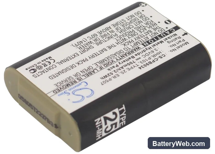 GE TL-2613 Replacement Battery, 3.6V, 700mAh, Ni-MH 2