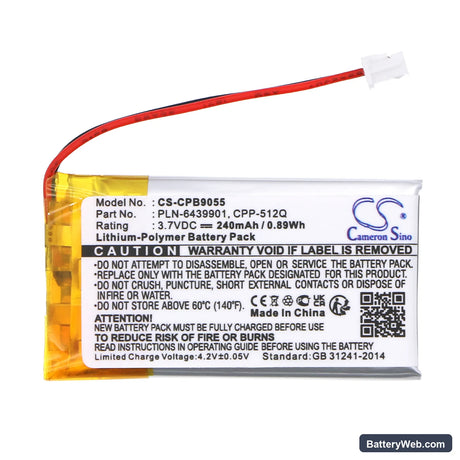 Avaya Tenovis HSG-Link DECT 2 Replacement Battery, 3.7V, 240mAh, Li-Polymer 3